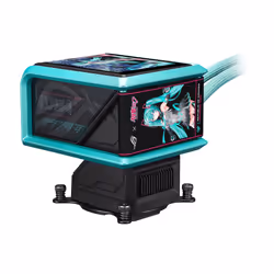 ASUS ROG RYUO IV 360 ARGB Hatsune Miku Edition Processeur Refroidisseur de liquide tout-en-un 12 cm Noir, Turquoise - Vue supplémentaire 5