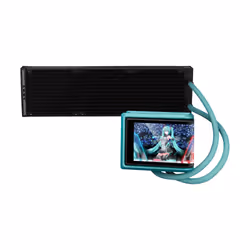 ASUS ROG RYUO IV 360 ARGB Hatsune Miku Edition Processeur Refroidisseur de liquide tout-en-un 12 cm Noir, Turquoise - Vue supplémentaire 6