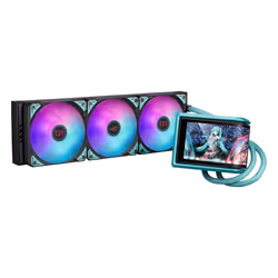 ASUS ROG RYUO IV 360 ARGB Hatsune Miku Edition Processeur Refroidisseur de liquide tout-en-un 12 cm Noir, Turquoise - Vue supplémentaire 8