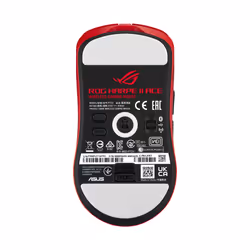 ASUS ROG Harpe II Ace RED souris Gaming Droitier RF Wireless + Bluetooth + USB Type-A Optique 42000 DPI - Vue supplémentaire 2