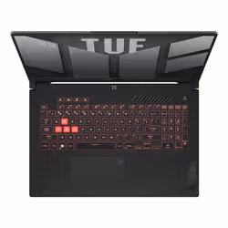 ASUS TUF Gaming A17 TUF707NUQ-ISCHX031W AMD Ryzen 7 170 PC portable 17.3" Full HD 16Go RAM 512Go SSD NVIDIA GeForce RTX 4050 Wi-Fi 6 Win11 Noir, Gris - Vue supplémentaire 3
