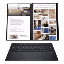ASUS Zenbook Duo UX8406CA-ISCQL302X Intel Core Ultra 9 285H Hybride (2-en-1) 35,6 cm (14") Écran tactile WUXGA 32 Go LPDDR5x-SDRAM 1 To SSD Wi-Fi 7 (802.11be) Windows 11 Pro Gris - Vue supplémentaire 7