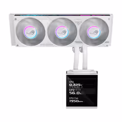 ASUS ROG STRIX SLC IV 360 ARGB LCD WHT Processeur Kit de refroidissement du liquide 12 cm Blanc 1 pièce(s) - Vue supplémentaire 2