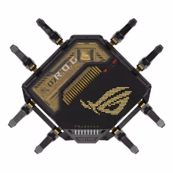 ASUS ROG Rapture GT-BE98 routeur sans fil 10 Gigabit Ethernet Quad-band (2.4 GHz / 5 GHz-1 / 5 GHz-2 / 6 GHz) Noir - Vue supplémentaire 3