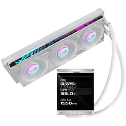ASUS ROG Strix LC IV 360 ARGB LCD White Edition Processeur Kit de refroidissement du liquide 12 cm Blanc