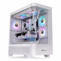 Thermaltake View 290 TG ARGB, Midi Tower, PC, Blanc, ATX, micro ATX, Mini-ITX, SPCC, Verre trempé, 18 cm
