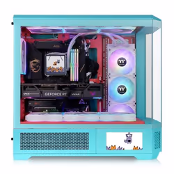 Thermaltake CA-11H-00FLWN-00 unité centrale Full Tower Couleur menthe - Vue supplémentaire 2