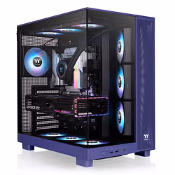 Thermaltake CA-11E-00MNWN-00 unité centrale Midi Tower Bleu - Vue supplémentaire 2