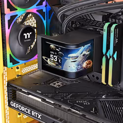Thermaltake MAGCurve 360 Ultra AIO ARGB Fan Carte-mère Kit de refroidissement du liquide 12 cm Noir 1 pièce(s) - Vue supplémentaire 2