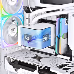 Thermaltake MAGCurve 360 Ultra Snow AIO ARGB Fan Carte-mère Kit de refroidissement du liquide 12 cm Blanc 1 pièce(s) - Vue supplémentaire 2