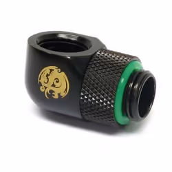 Bitspower BP-MB90R, Laiton, Noir, 18 x 18 x 31,8 mm