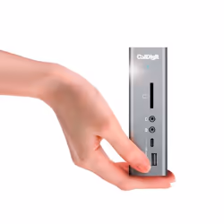 CalDigit TS3 Plus, Avec fil, Thunderbolt 3, Gris, SD, 40 mm, 98,4 mm