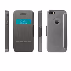 Moshi 99MO072001, Folio porte carte, Apple, iPhone 5, iPhone 5s, Noir
