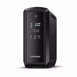 CyberPower CP900EPFCLCD, 0,9 kVA, 540 W, 50/60 Hz, 4 ms, Télécopie, Modem, Sur-alimentation, Surtension, Surcharge, Court-cir ...