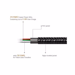 ADATA 1m, USB2.0-A/USB2.0 Micro-B câble USB USB A Micro-USB B Noir