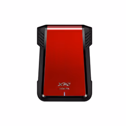 ADATA EX500, Boîtier disque dur/SSD, 2.5", Série ATA III, Connectivité USB, Noir, Rouge