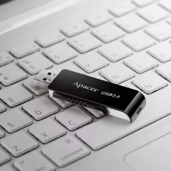 Apacer AH350 128GB, 128 Go, USB Type-A, 3.2 Gen 1 (3.1 Gen 1), Slide, 8 g, Noir