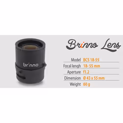 Brinno BCS 18-55 lentille et filtre d'appareil photo Appareil-photo TimeLapse Noir