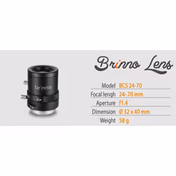 Brinno BCS 24-70 lentille et filtre d'appareil photo Appareil-photo TimeLapse Noir