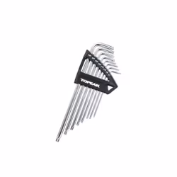 Topeak 8-Teiliges Torx Set, Outils de bicyclette, Clés torx pour vélo, Acier, Acier, T10, T15, T20, T25, T27, T30, T7, T9, 16 ...