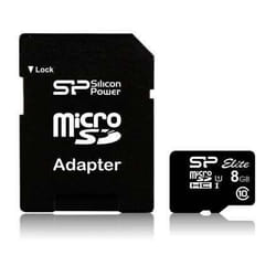 Silicon Power Elite 8GB microSDHC UHS-I 8 Go Classe 10