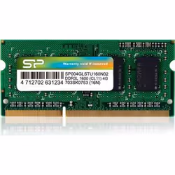 Silicon Power SP004GLSTU160N02, 4 Go, 1 x 4 Go, DDR3L, 1600 MHz, 204-pin SO-DIMM, Vert
