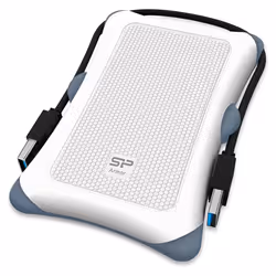 Silicon Power Armor A30, Boîtier HDD, 2.5", Connectivité USB, Blanc
