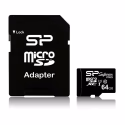 Silicon Power 64GB MicroSDXC, 64 Go, MicroSDXC, Classe 10, UHS-I