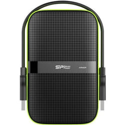 Silicon Power Armor A60 disque dur externe 4 To Noir, Vert