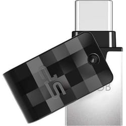 Silicon Power Mobile C31 lecteur USB flash 64 Go USB Type-A / USB Type-C 3.2 Gen 1 (3.1 Gen 1) Noir, Argent