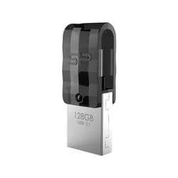 Silicon Power Mobile C31 lecteur USB flash 128 Go USB Type-A / USB Type-C 3.2 Gen 1 (3.1 Gen 1) Noir, Gris, Argent