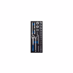 KING TONY - Module mousse + PP 23 pièces douilles 3/8" et accessoires Caractéristiques principales de ce produit : (140 x 375 ...