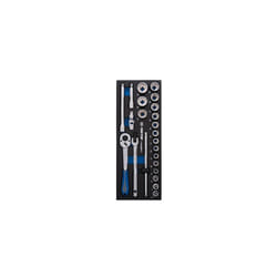 Module mousse + pp 23 pièces douilles 3/8' et accessoires - King Tony