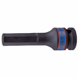El douille de impact hexagonale de 9 mm King Tony, avec connexion de 1/2 pouce et 80 mm de de long , est conçue pour résister ...
