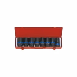 KING TONY - Coffret de 8 douilles longues à choc 3/4 Caractéristiques principales de ce produit : Coffret métallique. Douille ...
