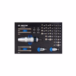 KING TONY - Module mousse + PP 43 pièces Tournevis à frapper + embouts Caractéristiques principales de ce produit : #7 (187 x ...