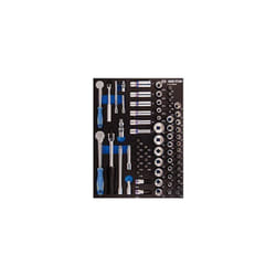 Module mousse + pp 70 pièces douilles 1/4 & 3/8 et accessoires - King Tony