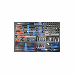 KING TONY - Module mousse + PP 62 pièces 1/4 4-14mm 2235-2335-embouts+tournevis Caractéristiques principales de ce produit : ...