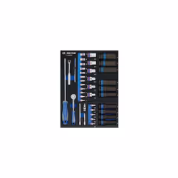 KING TONY - Module mousse + PP 40 pièces douilles 1/4 & 1/2 et accessoires Caractéristiques principales de ce produit : (280  ...