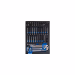 KING TONY - Module mousse + PP 61pcs embouts et clés mâles Caractéristiques principales de ce produit : #9 (280 x 375 mm). Co ...