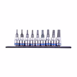 King Tony - 2.4~4.8mm box spanner set w/torx bitKING TONY KOMPLET NASADEK 1/4 TORX 9 elem. 2033 T8 - T40 . With warranty of 3 ...