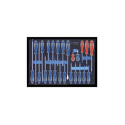 Module mousse tournevis à fente, Torx et Phillips - 24 pièces - King Tony