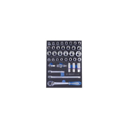 Module mousse + pp 37 pièces douilles 1/2 et accessoires - King Tony
