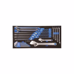 KING TONY - 26 PC. COMBINATION WRENCH SET FOR TROLLEY (EVA FOAM) Caractéristiques principales de ce produit : Plateau EVAWAVE ...