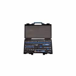 KING TONY - Coffret de douilles et accessoires1/4 6 pans EVAWAVE - 50 pièces Caractéristiques principales de ce produit : Dou ...