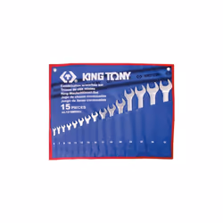 KING TONY - Trousse de clés mixte métrique 15 pièces Caractéristiques principales de ce produit : Trousse en polyester. Conte ...