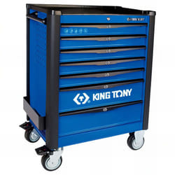Servante d'atelier vide BUMPER+ Bleue - 7 tiroirs - 735 x 485 x 1 035 mm
