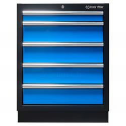 Meuble bas vide bleu - 5 tiroirs - 680 x 910 x 460 mm