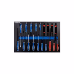 KING TONY - Module Mousse + PP 19pcs tournevis et outils de frappe Caractéristiques principales de ce produit : (560 x 375 mm ...