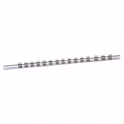 Description générale Rail pour 15 douilles 1/2' - Longueur 410 mm. Capacité de 15 douilles jusqu'à 24 mm maximum. Spécificati ...